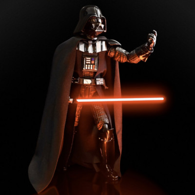 CAPE & TUNIC ONLY - Cape w/ Chain & Inner Tunic SHF Figuarts 6in Darth Vader