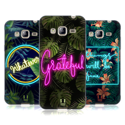 HEAD CASE DESIGNS TROPISCHE TYPOGRAFIE SOFT GEL HANDYHÜLLE FÜR SAMSUNG HANDYS 3