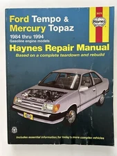 Haynes Repair Manual (36078) Ford Tempo & Mercury Topaz 1984-1994