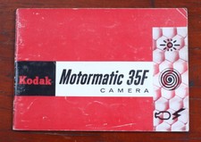 KODAK MOTORMATIC 35F INSTRUCTION BOOK, 1962/cks/206330