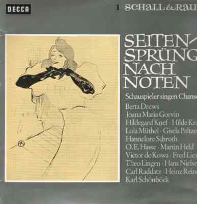 LP Berta Drews u.a. Schauspieler Seiten-Sprünge nach Noten NEAR MINT Decca