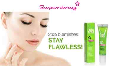 Superdrug Tea Tree Hautpflege Anti Flecken/Öl/Lotion/Gesichtswasser/Reiniger 