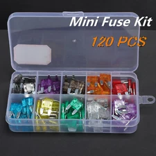 MINI Blade Fuse 120x Assortment Auto Car Truck Motorcycles SUV FUSES Kit APM ATM