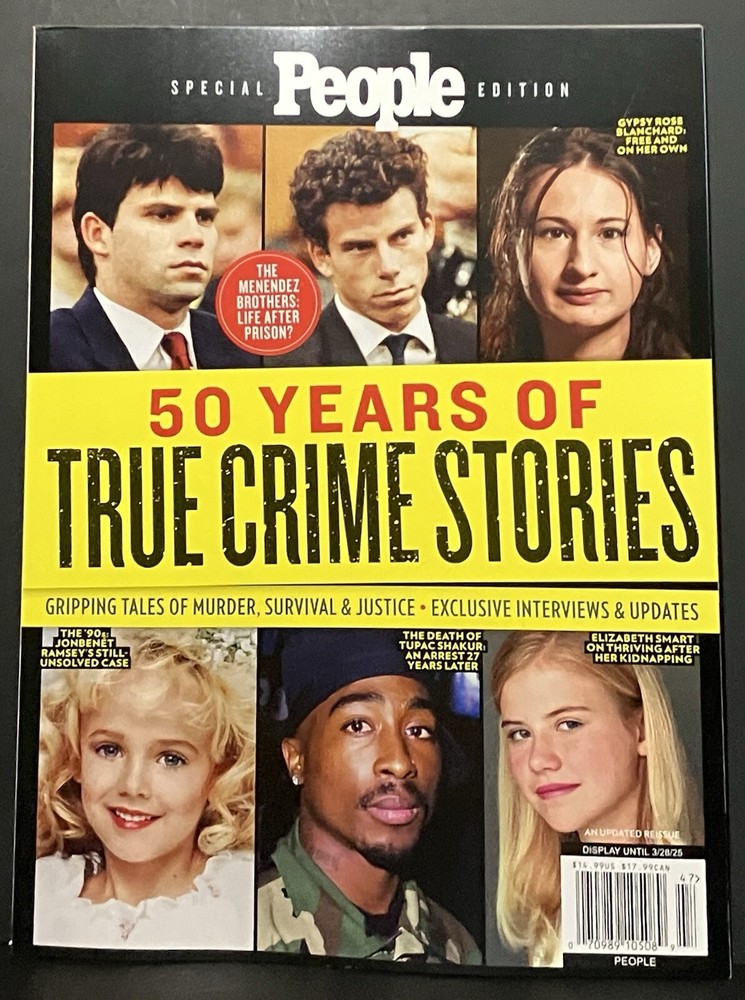 PEOPLE MAGAZINE SPECIAL EDITION 50 YEARS OF TRUE CRIME 2025 MENENDEZ BROS TUPAC
