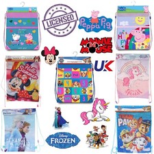 39.5cm Gym Bags, Polyester Drawstring Bags Swimming Bags, Backpack for Kids 3+Y