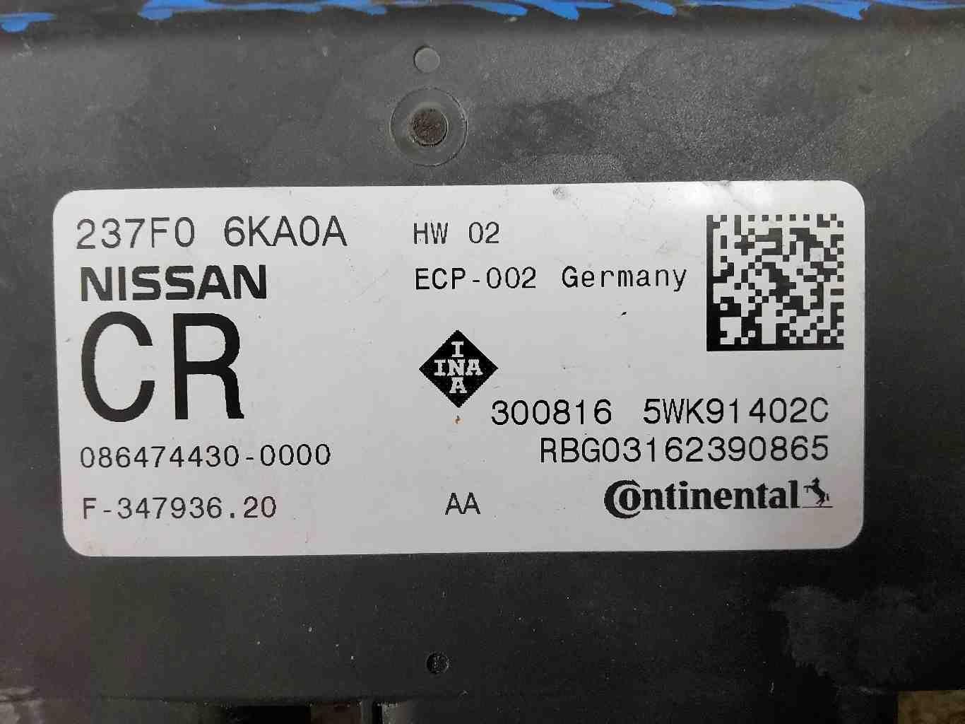 237f0 6ka0a Engine/motor Brain Box NISSAN PATHFINDER 17 | eBay