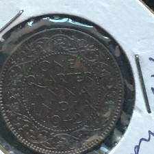  India-British 1942 1/4 Anna UNCIRCULATED Y-50A A444