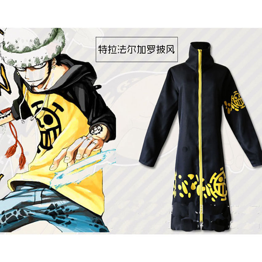 Callefly Moletom com capuz Anime One Piece Trafalgar Law Cosplay