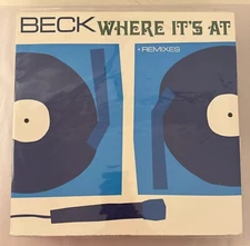 BECK – WHERE IT'S AT + REMIXES - VINYL LP BLACK 1996 GEFFEN - VG+ - A23