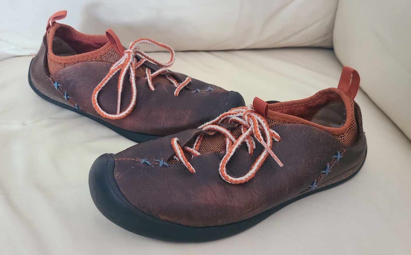 KEEN Scarpe da trekking stringate in pelle fodera in rete SM 1108 da donna taglia 7 5