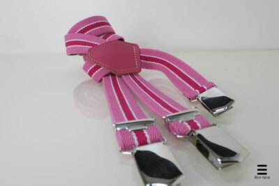 Hosenträger schmal rosa/pink - Made in Germany - handgemacht - gute Qualität