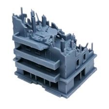 Outland Models Railway Scenery Structure Damaged Apartment 1:160 N Scale