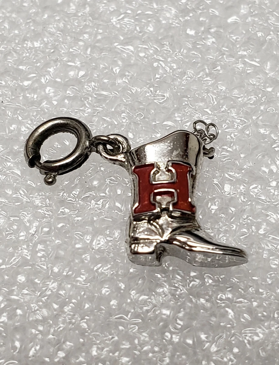 Cowboy Boot H Name Charm Necklace Hannah Houston Hank Henry Heather Hudson Hope