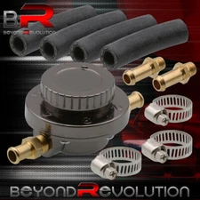 For Carburetor Carbureted Engines Gunmetal Fuel Pressure Regulator Adjustable