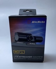 AVerMedia Live Streamer CAM 513-4K 30 fps UHD, Ultra Wide Angle Webcam with