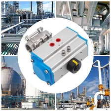 1"NPT Pneumatic Air Actuated Ball Valve Single Acting Stainless Steel Ball Valve