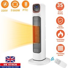 John Lewis Tower Electric Heater With Digital Display Screen 2000w - White  a for sale online | eBay