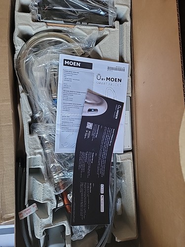 NEW Moen Weymouth S73004EVNL Smart Touchless Shepherd's Hook Kitchen Faucet - Picture 15 of 18