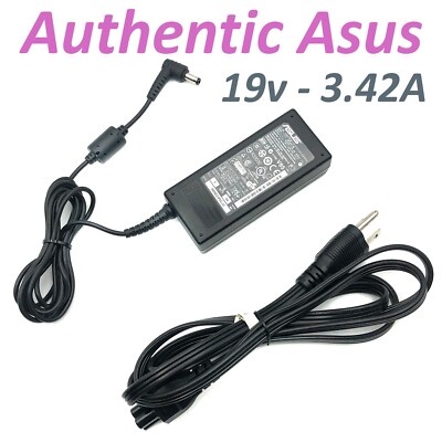 Authentic 65W Asus AC Adapter Charger for Asus W6A W6F W6FP W7F Laptop