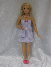Made to fit 11   Curvy Fashion Dolls 93 Dress, Necklace, Purse, Clothes Set