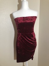 Fashion Nova Burgundy Short Dress