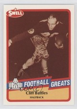 1989 Swell Football Greats Cliff Battles #63 HOF k1j
