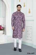 Indian Mens Eid Wedding Bollywood Wear Traditional Kurta Payjama Dress India