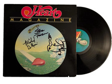 HEART Magazine Signed Record Steve Fossen Michael Derosier Nancy Wilson Ex