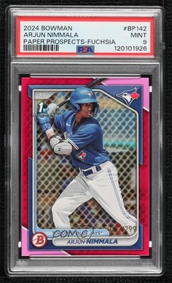 2024 Bowman Prospects Fuchsia Border 87/299 Arjun Nimmala #BP-142 0tf