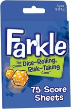 Farkle 75 Score Sheets Pad Scorepad