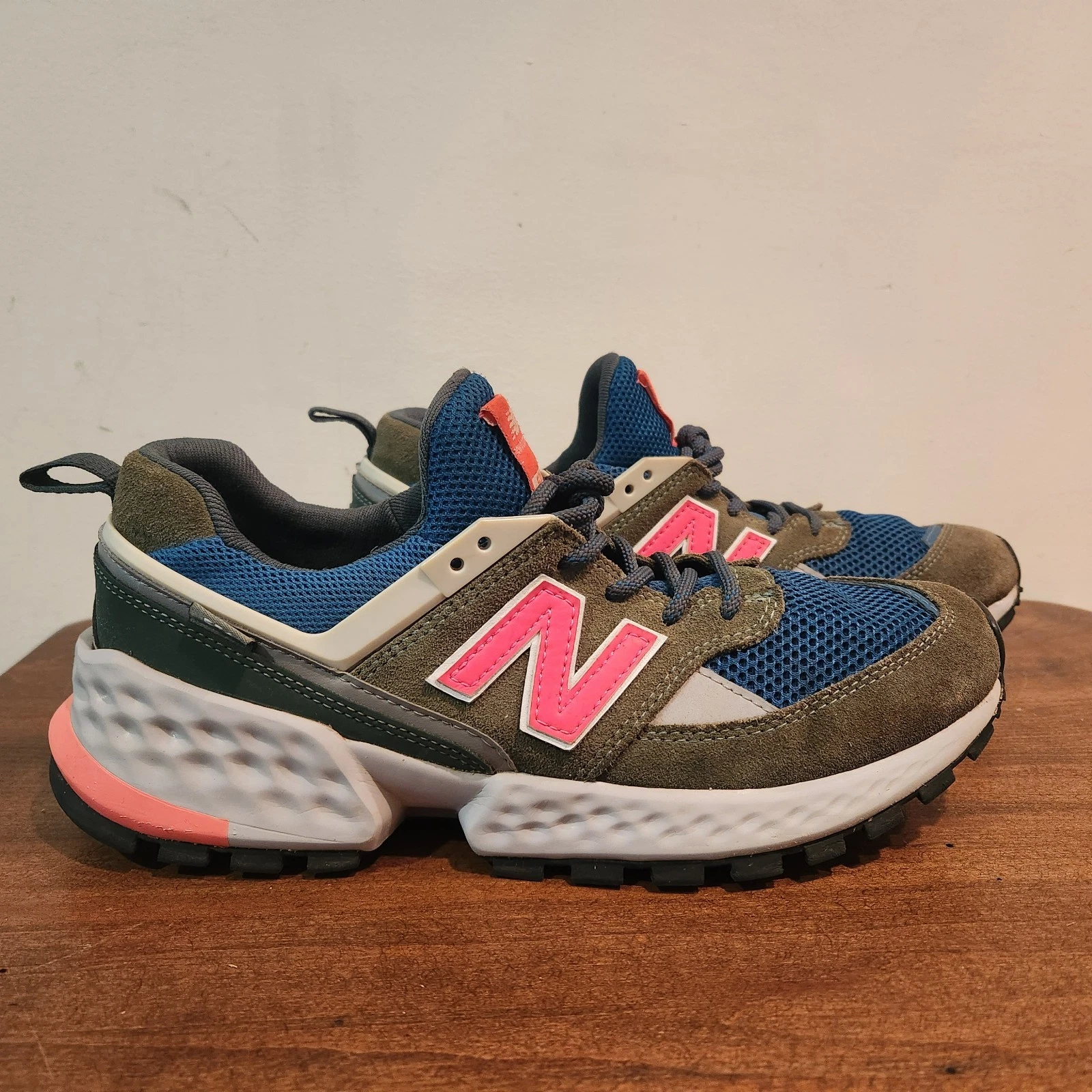 Scarpe da donna NEW BALANCE GS574UH SPORT grandi per bambini taglia 7 US 40 EU rosa acqua grigio