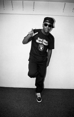Rapper Busy Bee poses for photos backstage at The Arena in St Loui- Old Photo