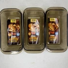 3- Vtg Pyrex Fireside Amber Glass Loaf Pan 213-F Quart Oven Baking Dishes- NEW