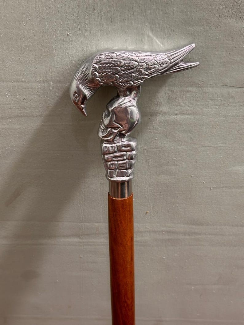 Solid Brass Eagle Head Handle 3 Fold Beautiful Wo… - image 3