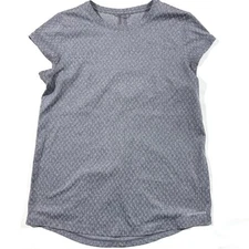 Patagonia Ridge Flow Shirt Purple Jacquard Print Size Small Drape Back