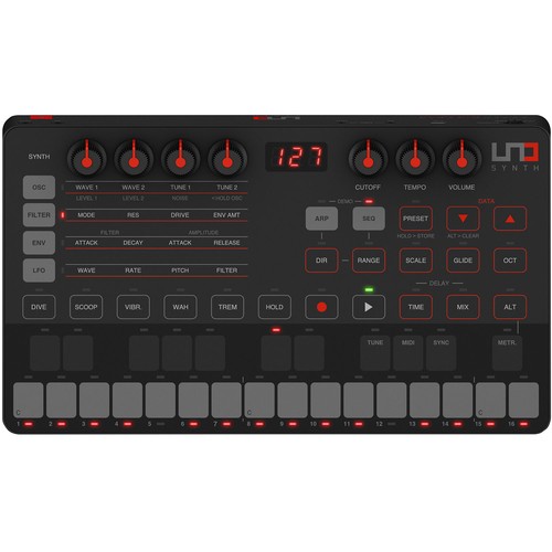 IK Multimedia Uno Synth Analog Synthesizer (Demo Deal)