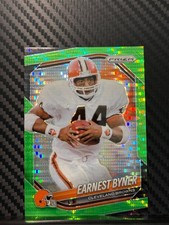 2025 Panini Prizm - Earnest Byner #14 Neon Green Pulsar Prizm