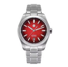 San Martin 36mm SN0144 JianZhan Miyota 9015 Automatic GADA Watch Fume Red Dial