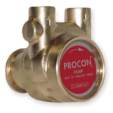 Procon 114B330f11xx Pump, Rotary Vane, Brass, Max. Flow Gph : 346