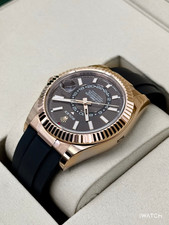 NEW 2026 Rolex Sky-Dweller 42mm 336235 Rose Gold Oysterflex Chocolate-STICKERED 7