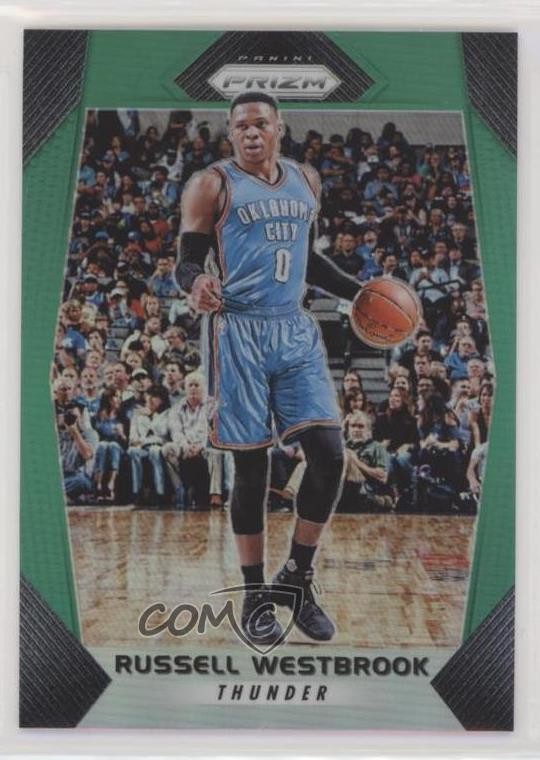 2017-18 Panini Prizm Green Prizm Russell Westbrook #261 w4l