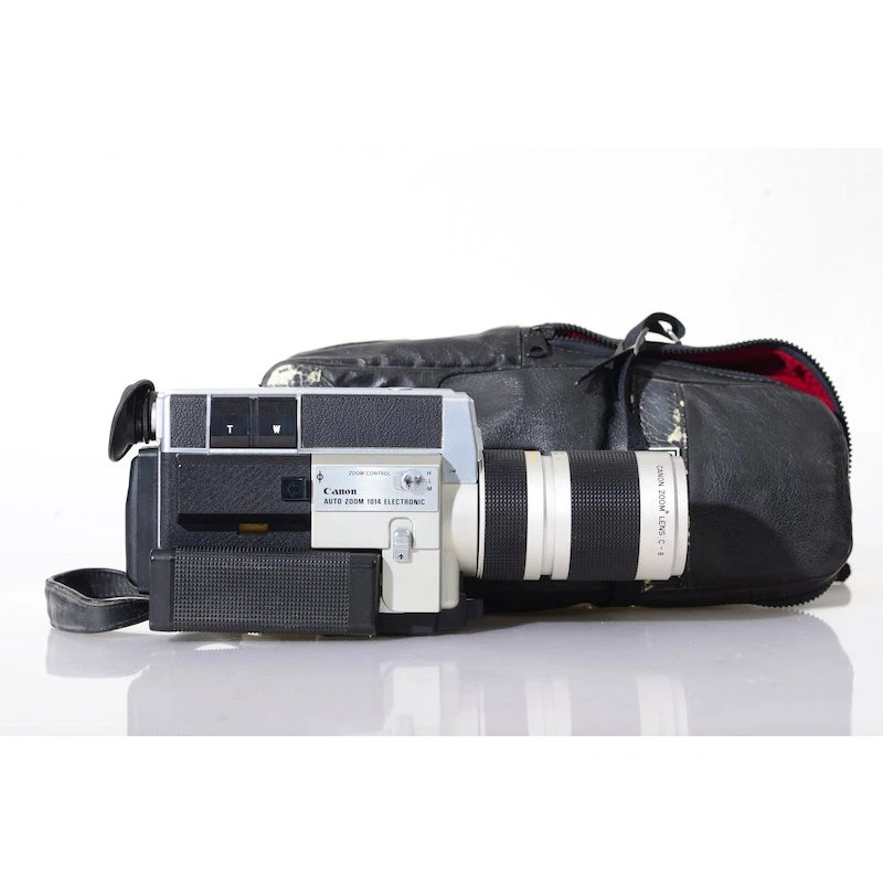 Canon 514XL Super 8 Film Camera with 9–45mm f/1.4 Zoom Lens + Leather Case As-Is