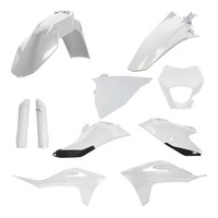 Acerbis Plastik-Kit Full-Kit Gas Gas EC/EC-F 21-, Weiß/Schwarz