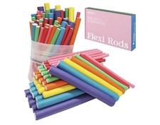 47 pcs 7'' Hair Curlers Rollers Flexi Rods Flexible Curling Rods Set No Heat Hea
