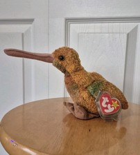 Ty Beanie Babies Beak the Kiwi Bird Plush 1998 Vintage MWMT