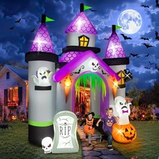 12.5FT Tall Halloween Inflatables Archway Haunted House Castle