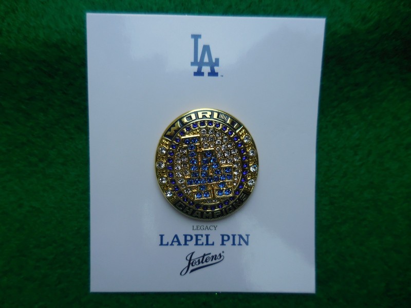Jostens Dodgers World  Champions Lapel Pin  Legacy