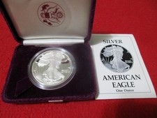 1989-S PROOF American Silver Eagle ASE Dollar OGP #MF-T2461