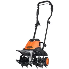 12 Amp Electric Tiller Corded Electric Tiller/Cultivator 18" W x 3.94" D