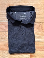 Under Armour Men s Iso-Chill Heather Black Polo, Loose Fit Size L